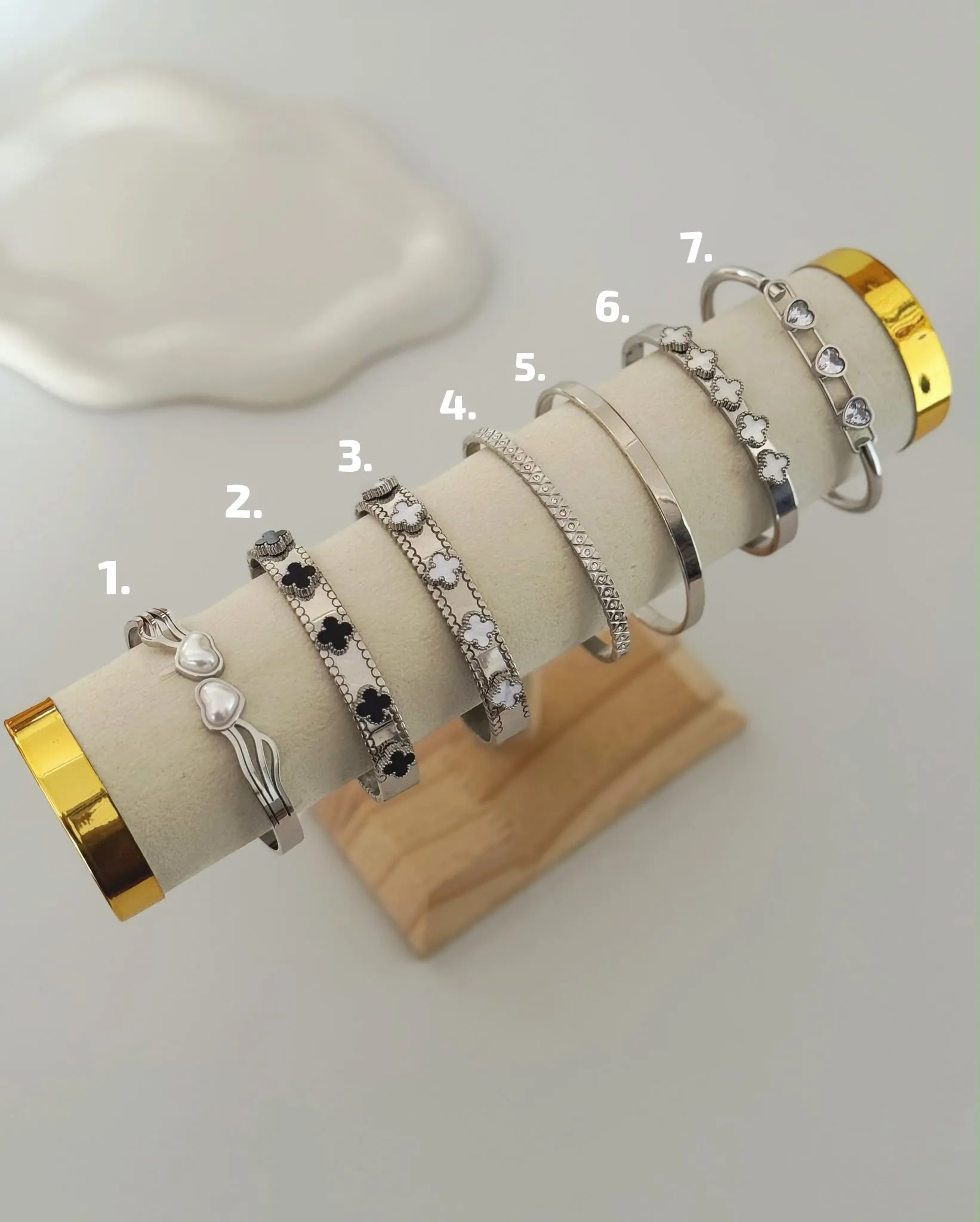 esclavas plateadas